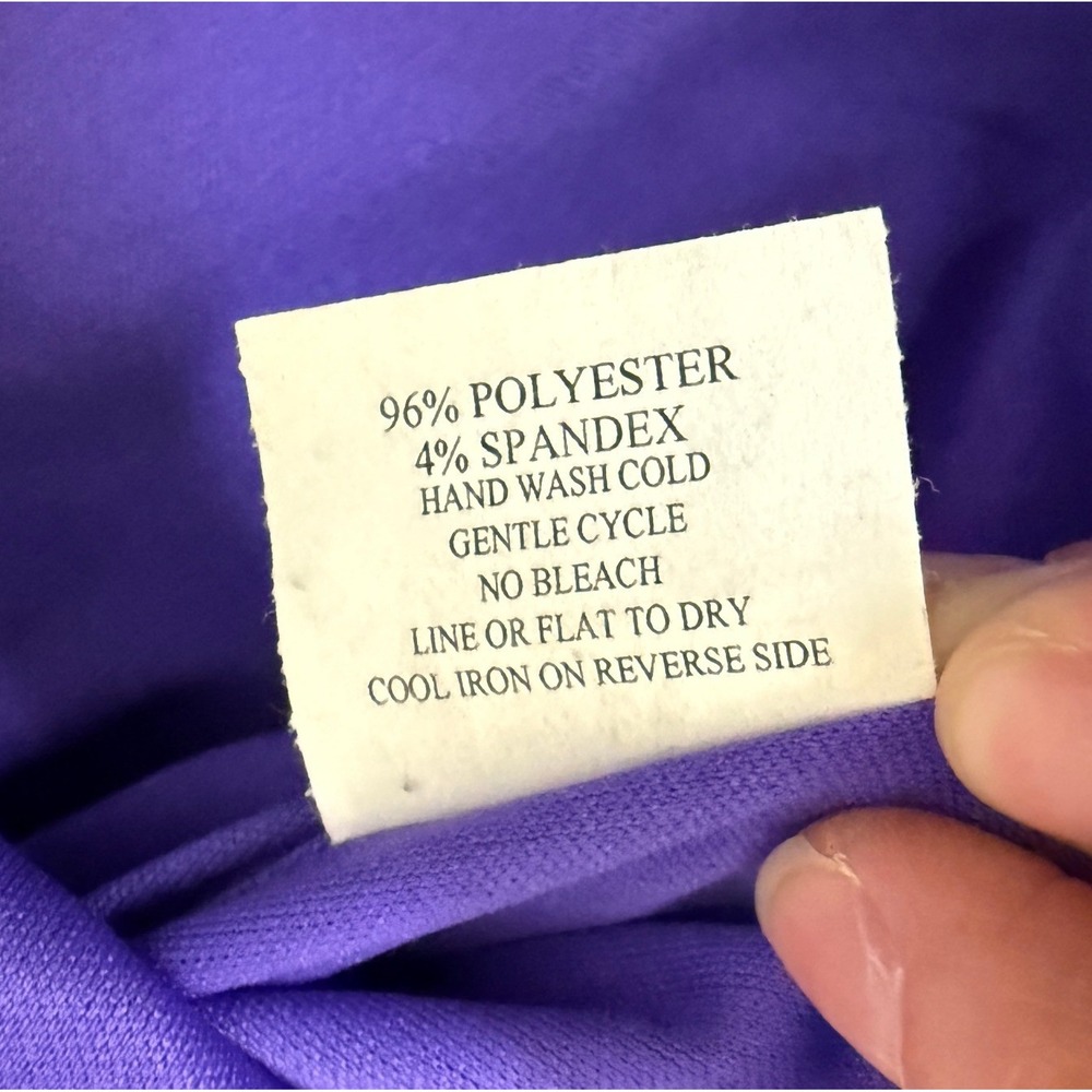Foxy Purple Satin Babydoll Dress Bow Empire Waist Party Y2K Fairy Sz M - Picture 10 of 14